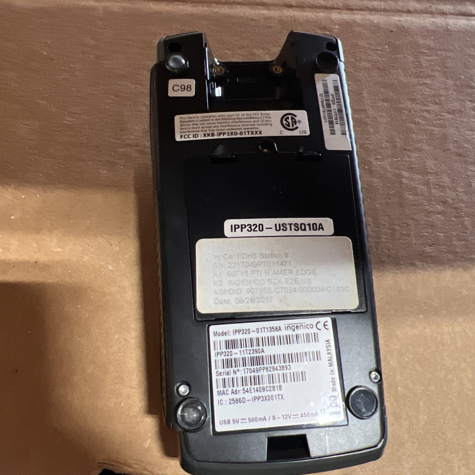 Ingenico IPP320 Payment Credit Card Terminal