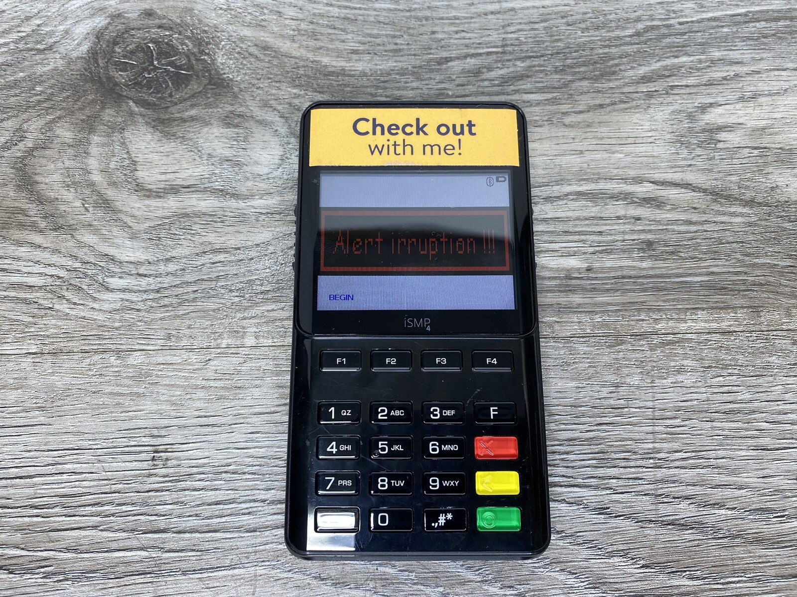 *INGENICO* ISMP4 ISMP 4 IMP657-11T3555C Terminal with Barcode Reader