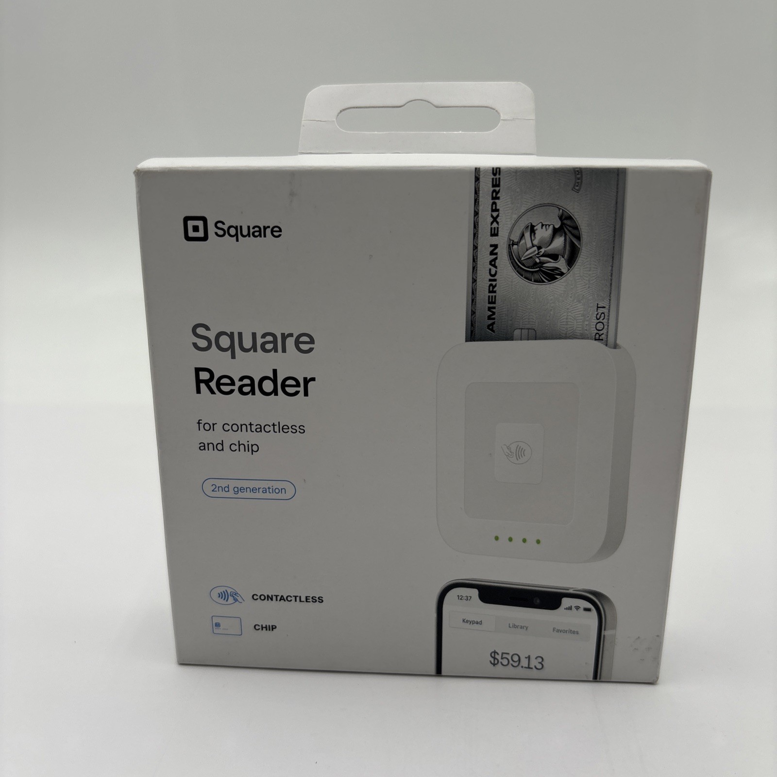 Square Credit Card Reader 2nd Gen Contactless Chip for IOS Android White New