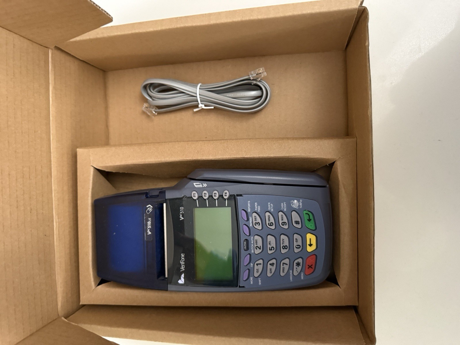 Verifone 3730 Omni 5100 Credit Card Terminal w. 1000SE Pinpad Power Supply