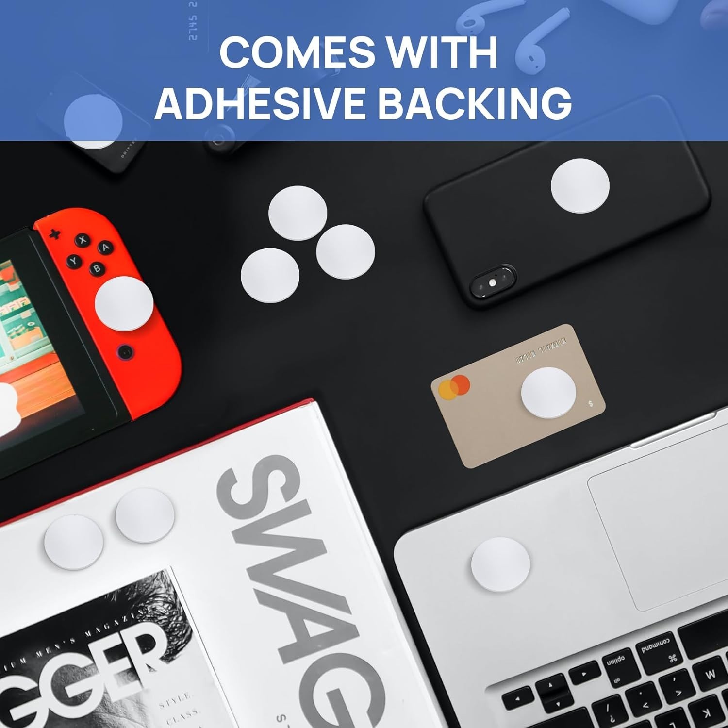 20 Pcs NFC Stickers – 25mm Rewritable Tags with Easy Adhesive Backing