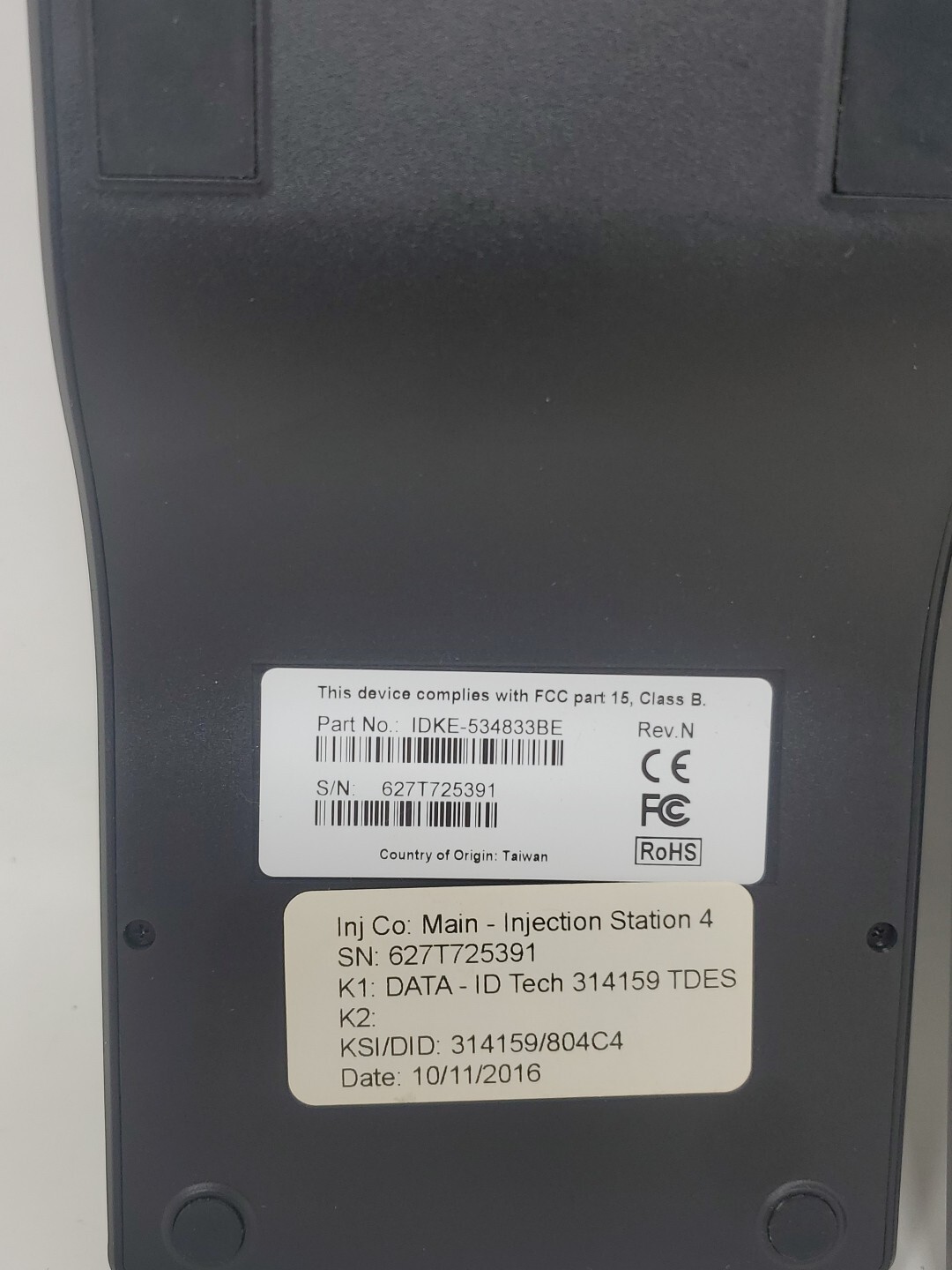 2x ID Tech IDKE-534833BE SecureKey Credit Card Reader/Swiper Black Keypad