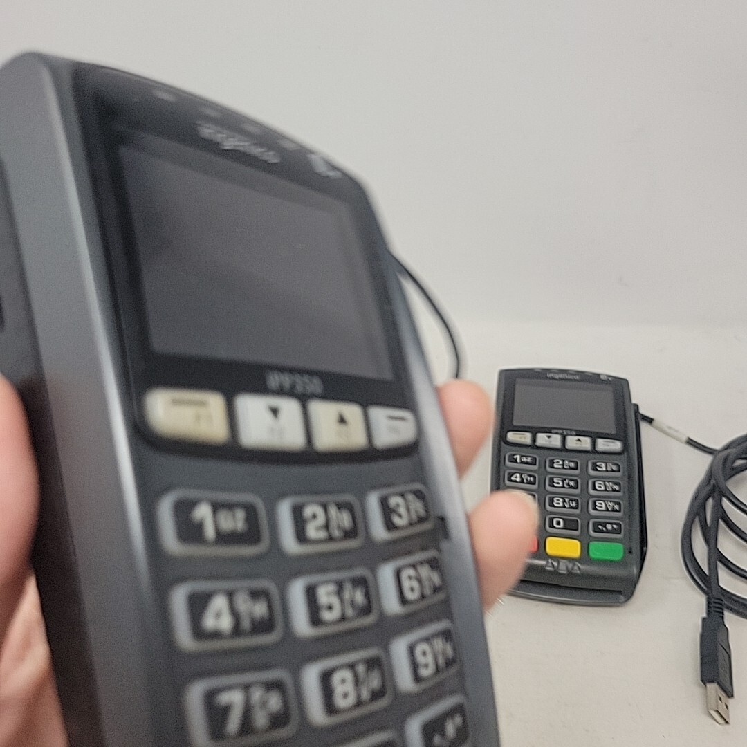 (2) Ingenico iPP350 Credit Card Payment Terminal Set with USB Cable