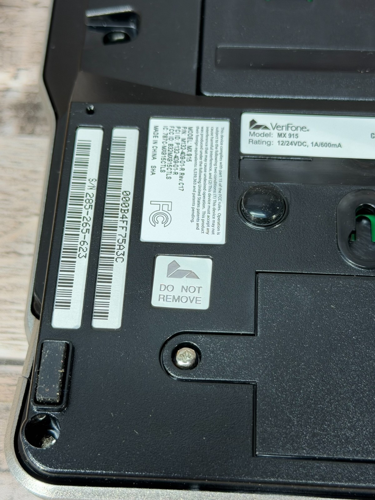 Verifone MX915 Credit Card Payment Terminal Pin Pad
