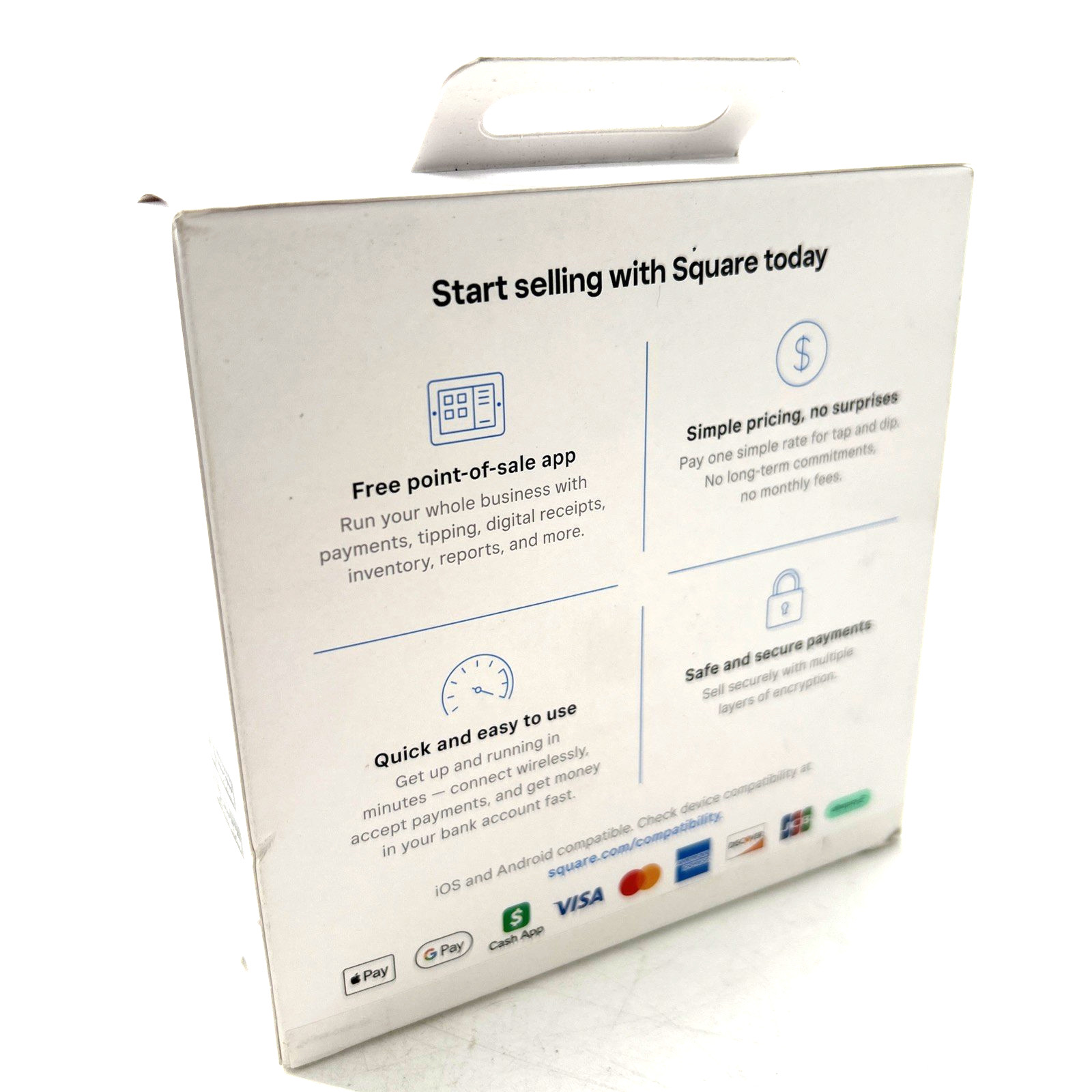 Square Card Reader for Contactless and Chip 2nd Generation White