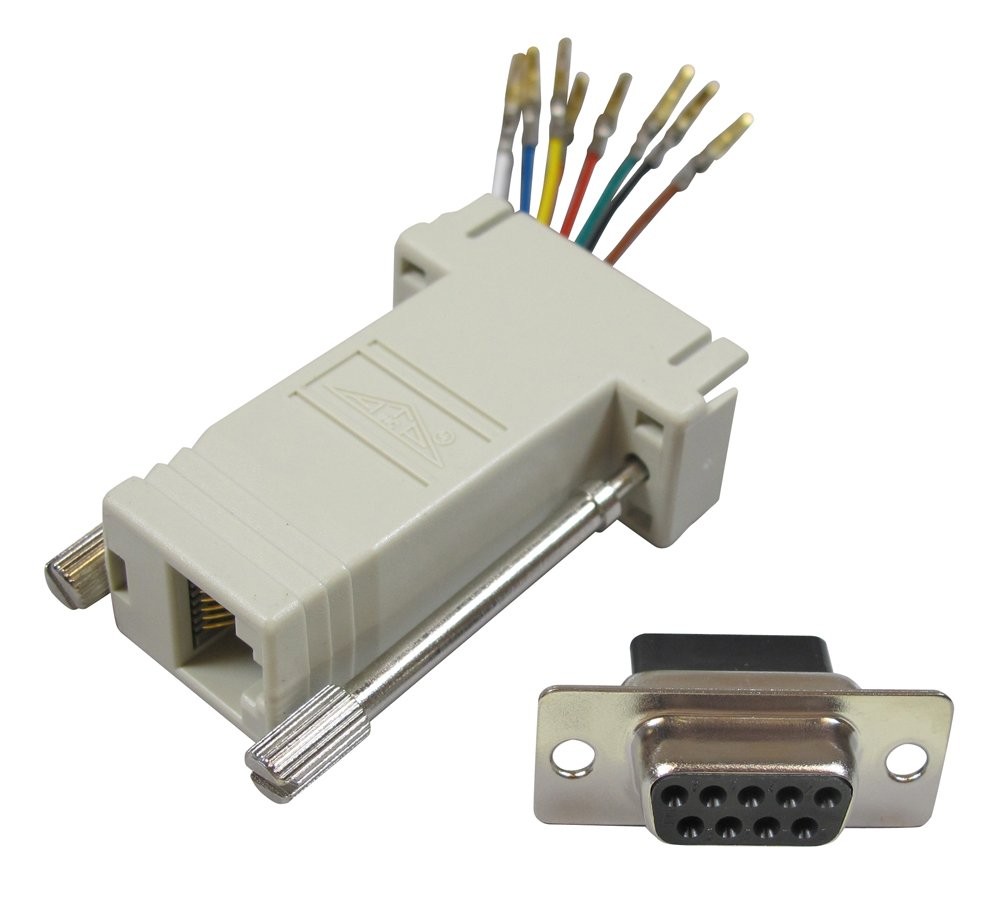 Allen Tel ATDB9M-8 Data Adapter Kit with 9-Pin DB and 8 Conductor Jack To Male