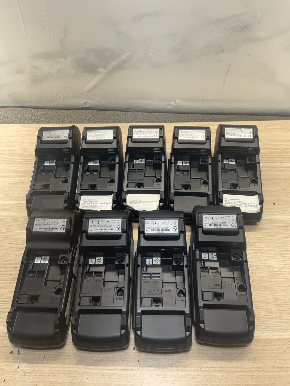 9Credit Card Machine Castles V3 Vega 3000 POS Terminal Power Supply /JUA1791