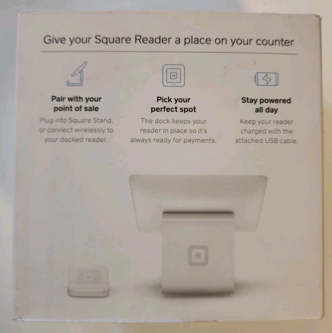 Square Reader – Dock – Complete In Original Box, New CIB.