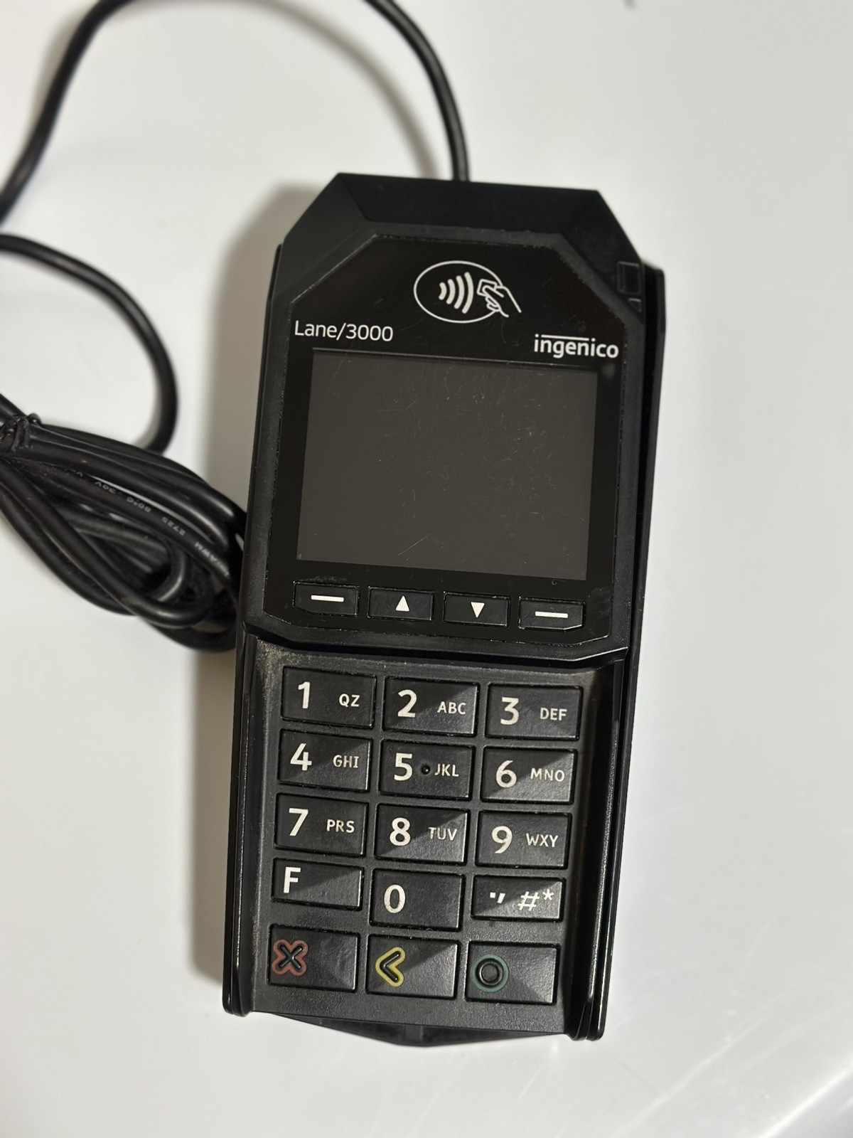 Ingenico Lane/3000 Card terminal with USB Cable ***READ DESCRIPTION***