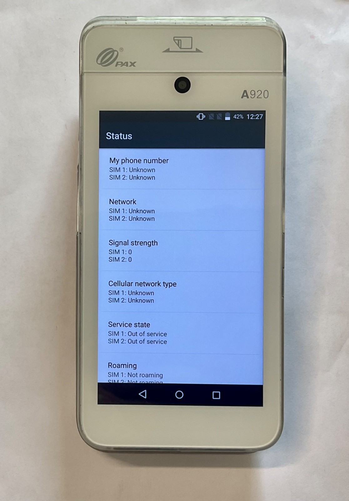 PAX A920 Android Smart POS Mobile Payment Terminal