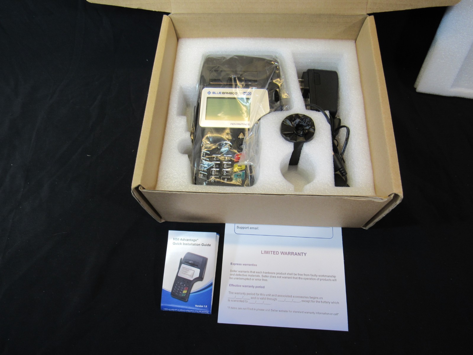 New Blue Bamboo H50 Wireless Credit Card Reader Terminal