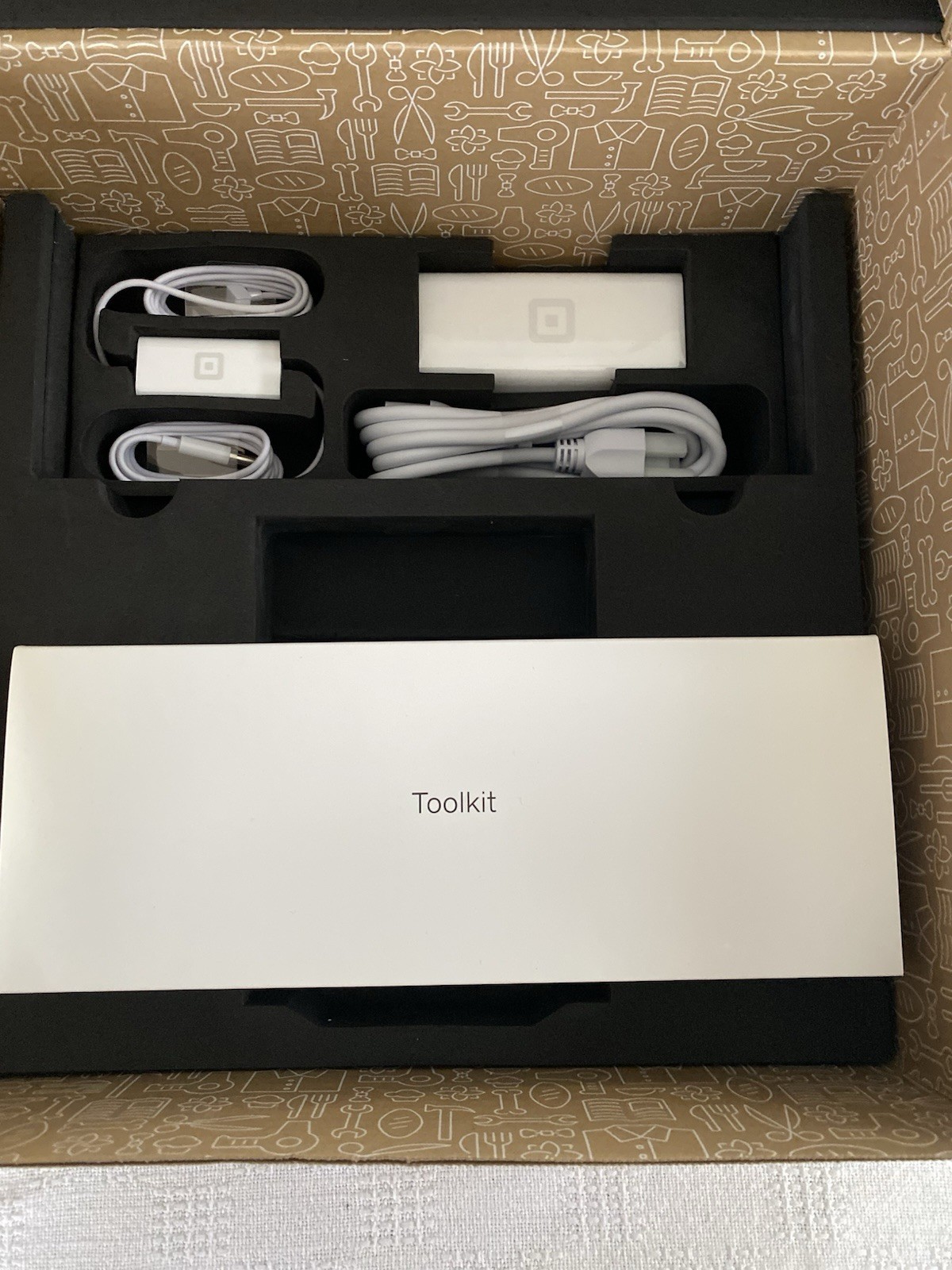 Square Square Stand Credit Card Terminal POS Kit w/ Cables & Toolkit (White)