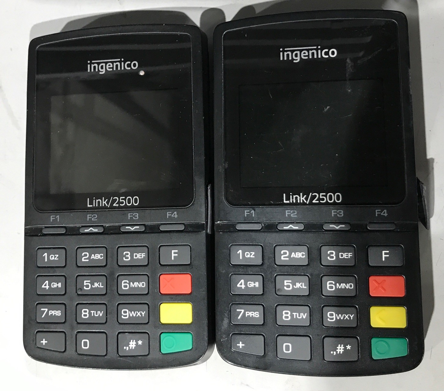 Lot Of 2 Ingenico Link 2500 PMF30912010U Wireless Terminal AS IS Ingenico Ismp4