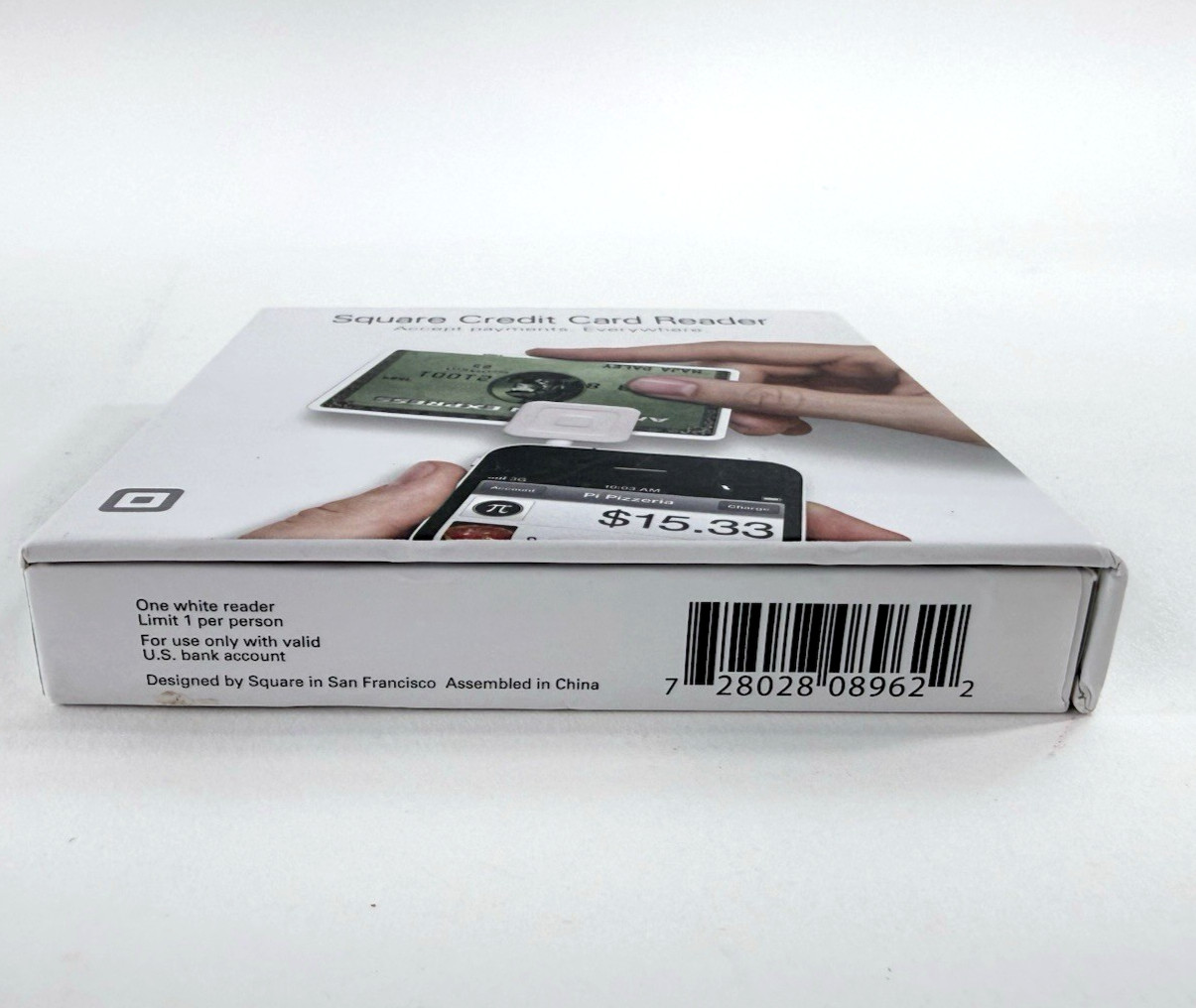 Square Credit Card Magstripe Reader for Smart Phone (3.5 mm Headset port) – New