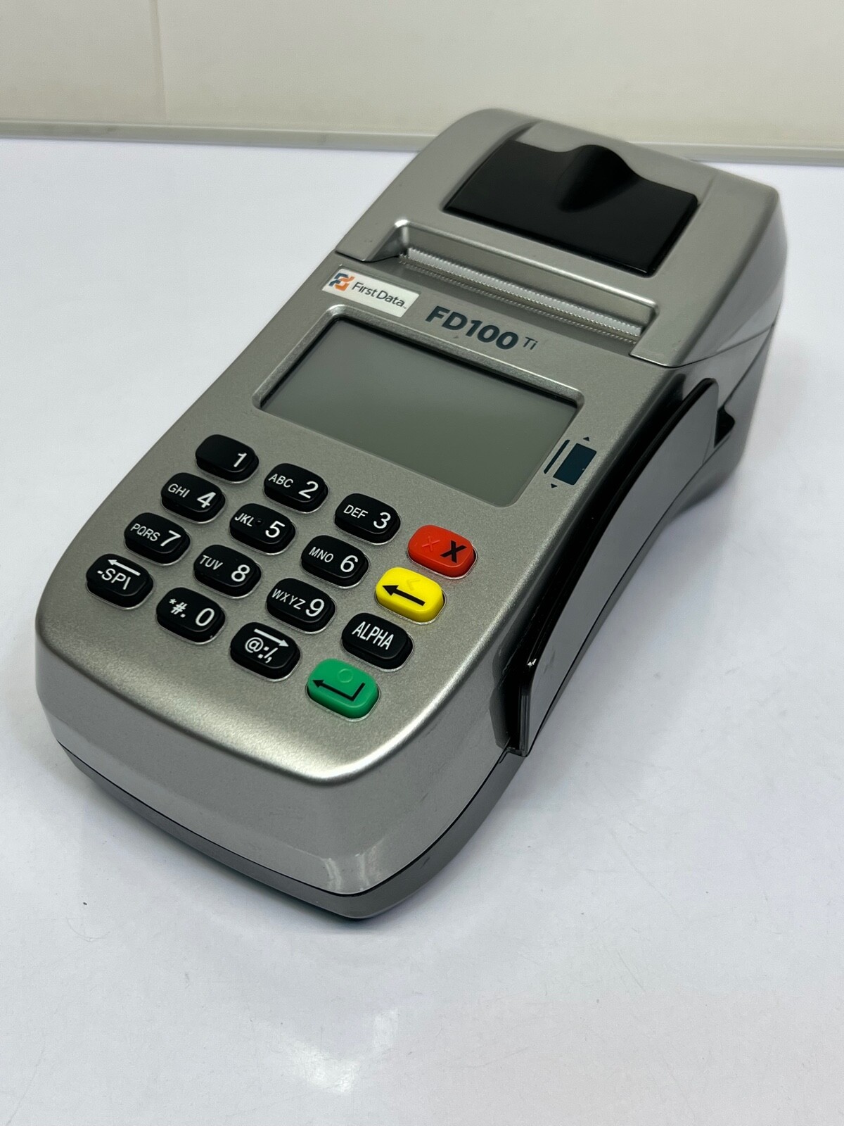 First Data FD100ti Silver Credit Card Terminal – Power cord