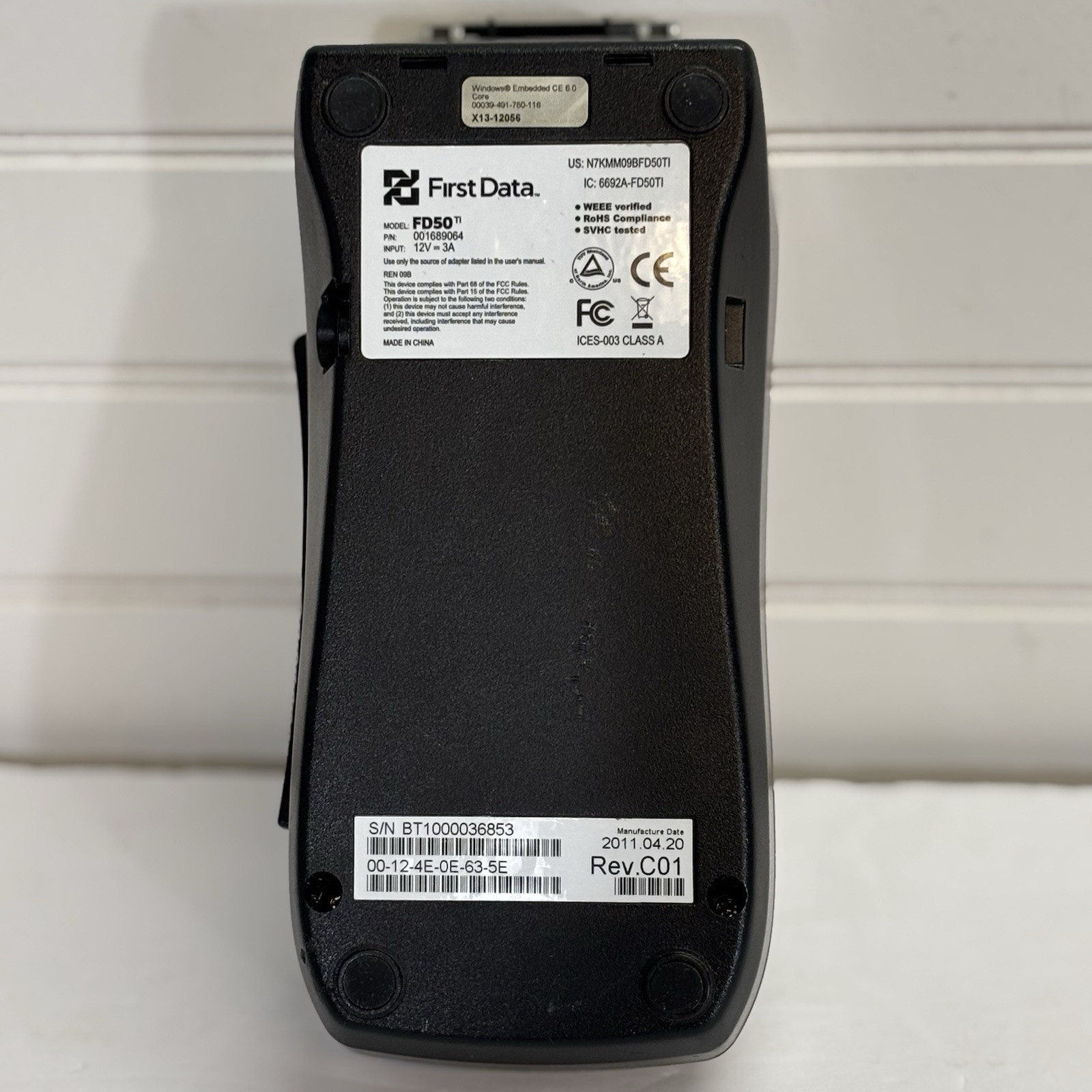 First Data FD50 Ti Credit Card Terminal Lot Of 6