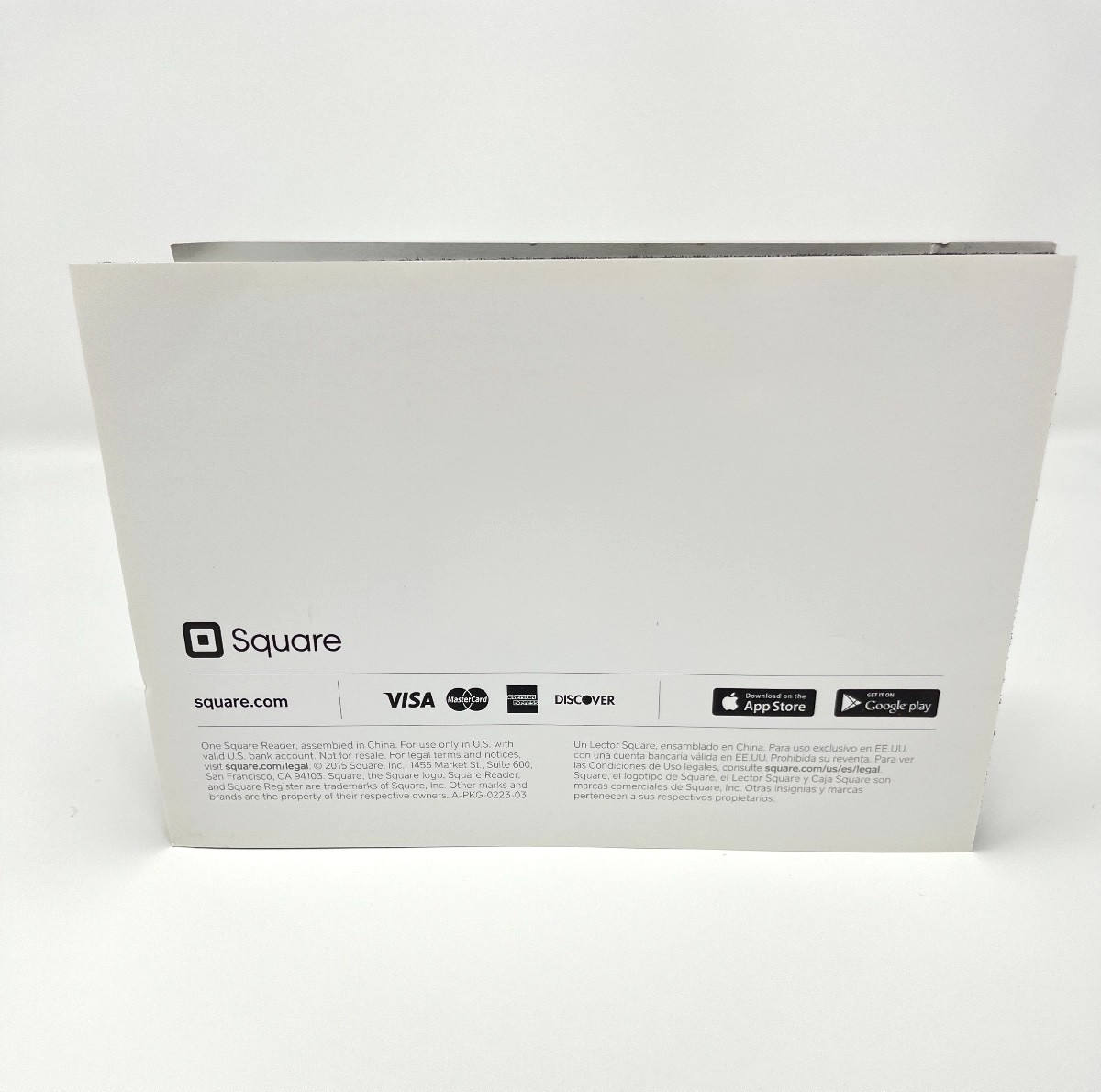 Square Reader A-PKG-0223-04 3.5mm Magstripe Credit Card Reader