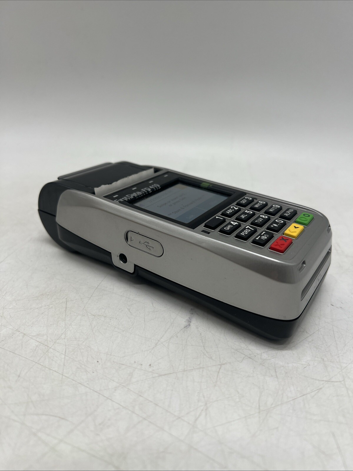 FIRST DATA FD 410 CREDIT CARD MACHINE WIRELESS SMART CHIP DEBIT READER TERMINAL
