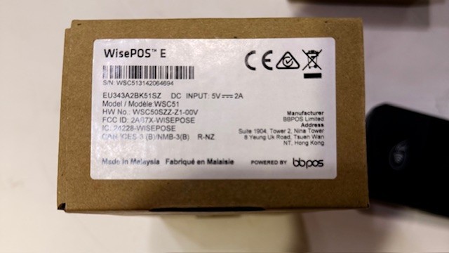 WisePOS E Wired Credit Card Terminal