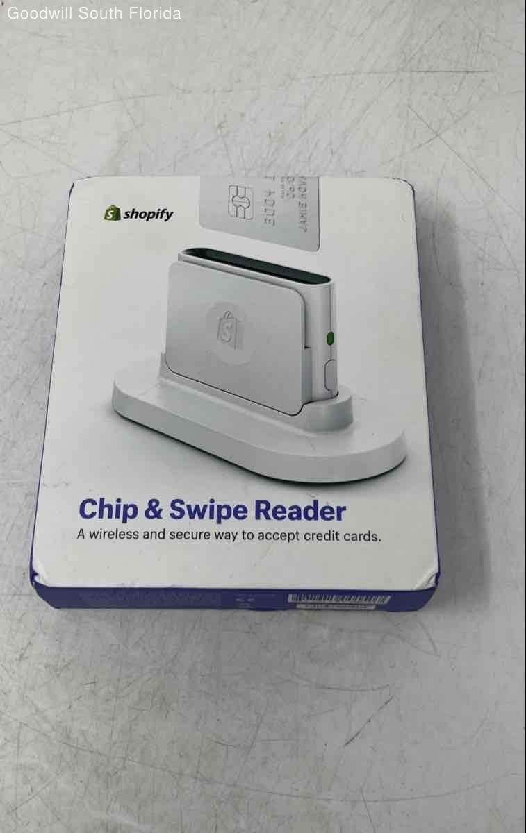 Model S1701 White Shopify Chip & Swipe Credit Card Reader & Writer Not Tested