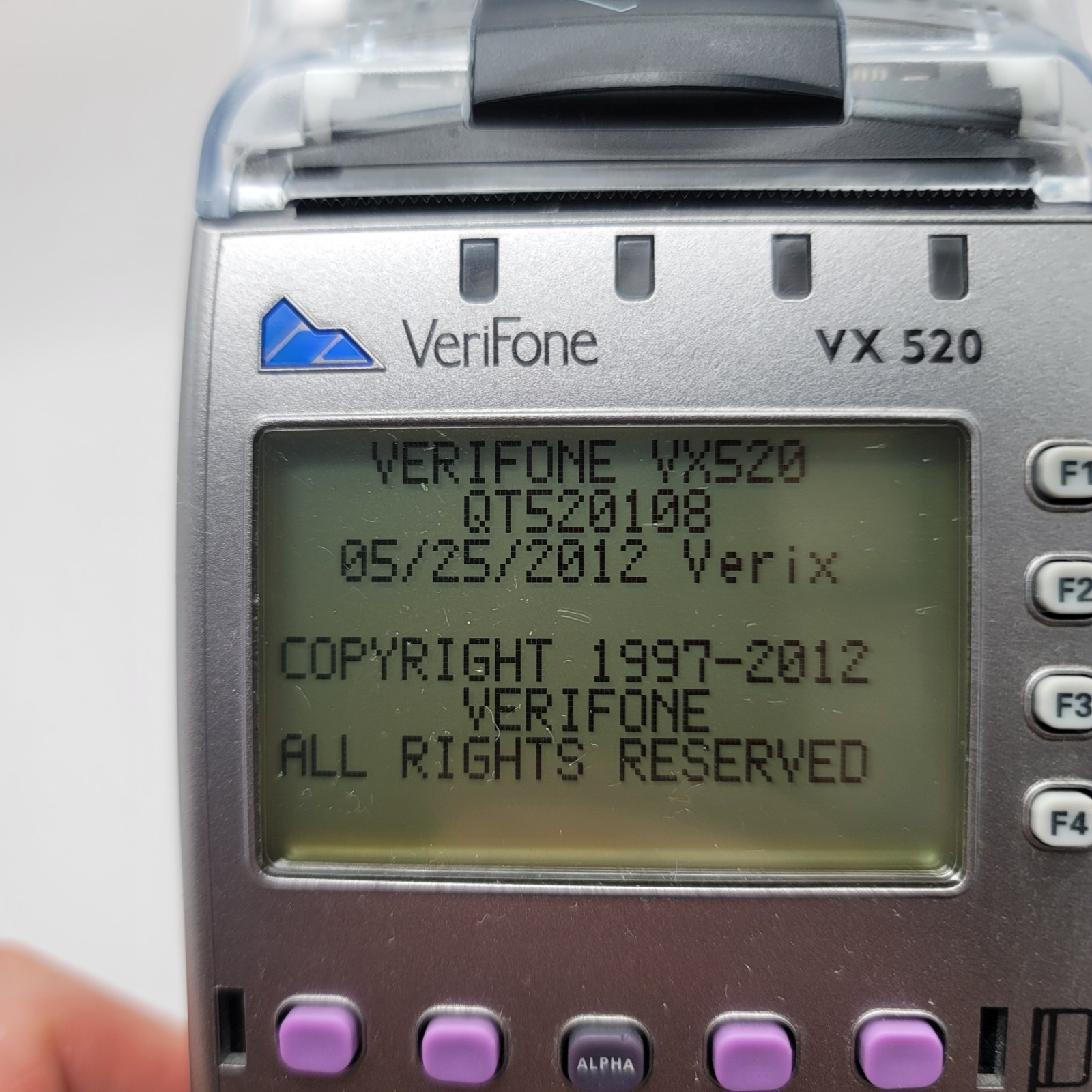 VeriFone VX520 Credit Card Terminal POS Machine Working