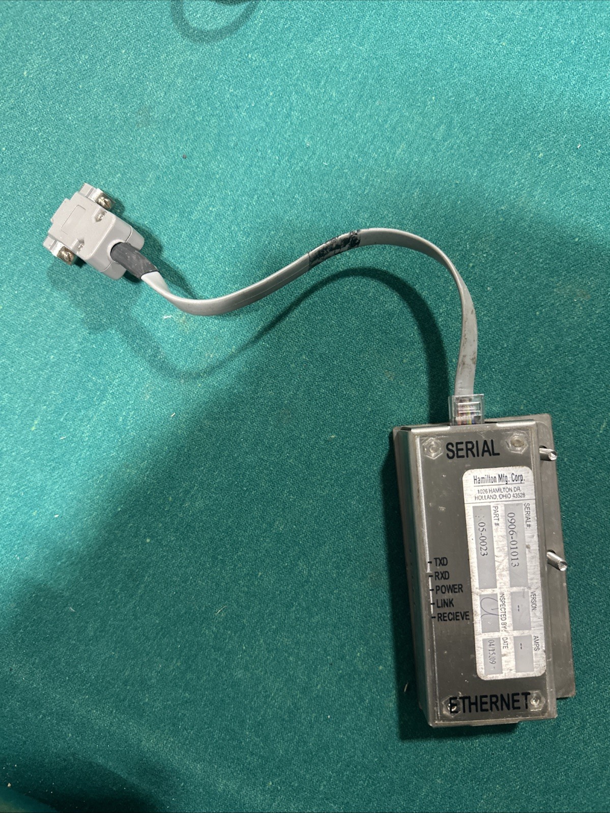 Hamilton MFG 05-0023 Serial To Ethernet Converter