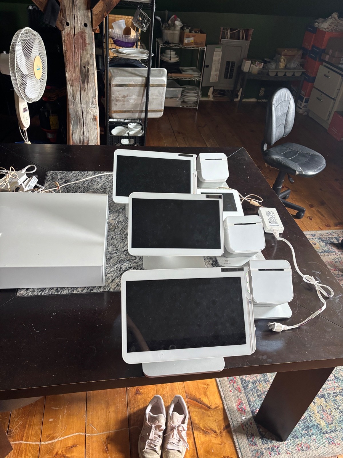 Clover Station C500 POS Point of Sale System w/ AC Adapter + P500 Printer *READ*