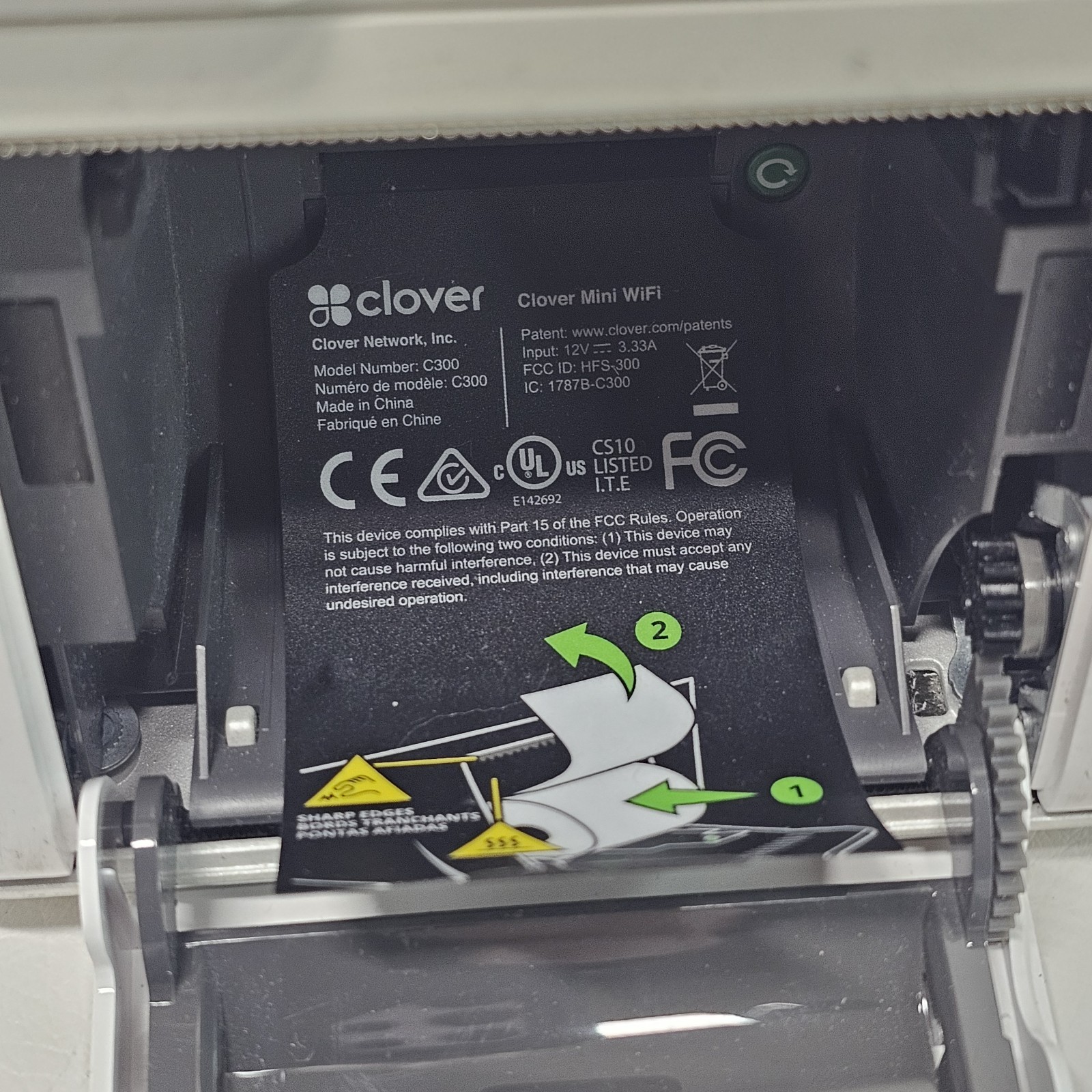 2 CLOVER MINI WI-FI C300 POINT OF SALE SYSTEM POS CREDIT CARD TERMINAL – Parts