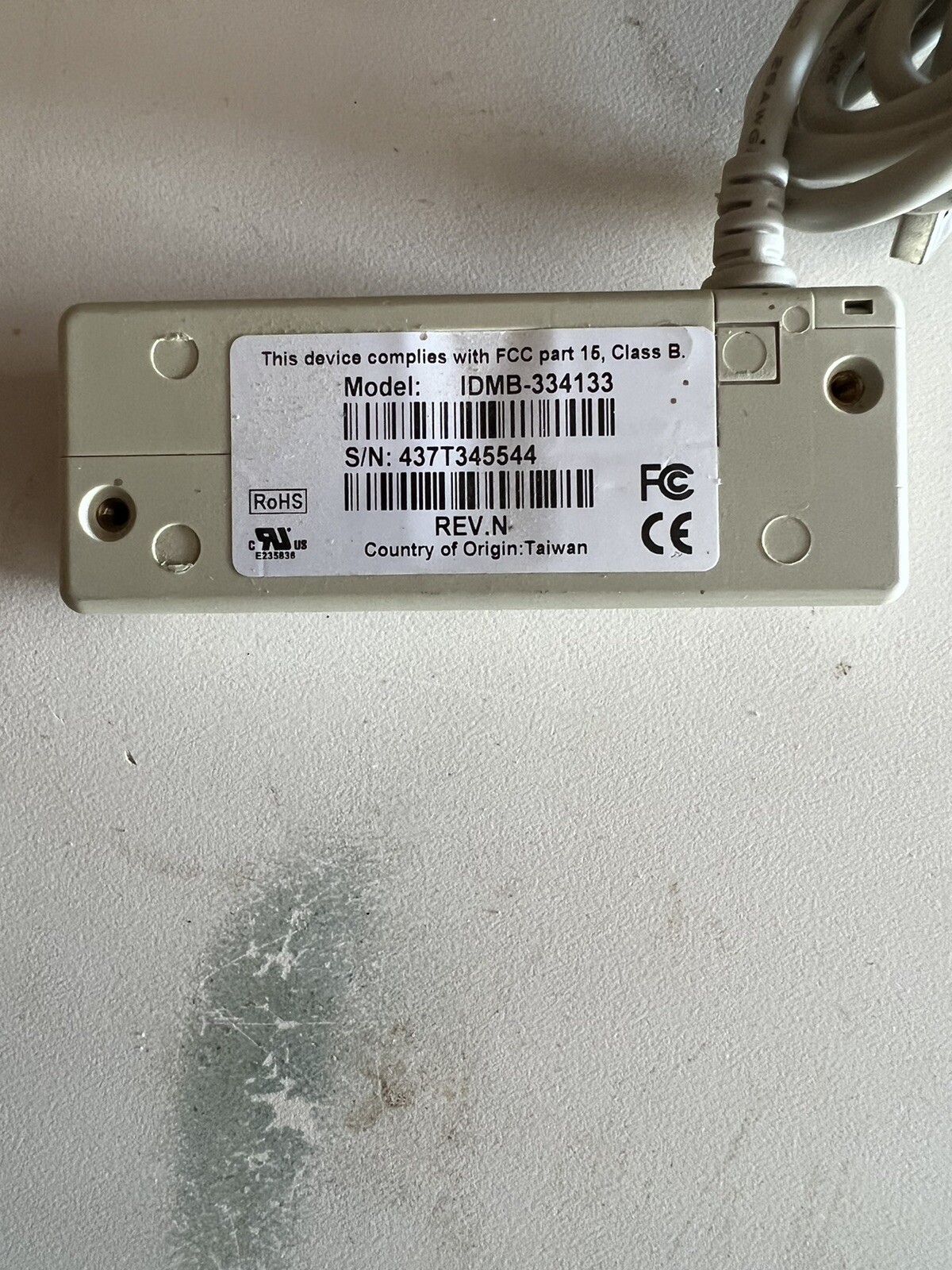 ID Tech IDMB-334133 USB Magnetic Strip Reader – Beige