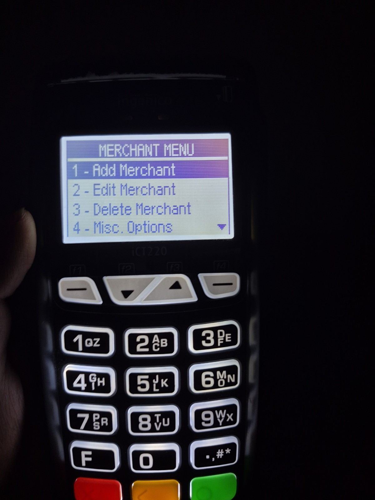 Ingenico iCT220 Wired Credit Card Terminal POS Reader ICT220-11P2371A