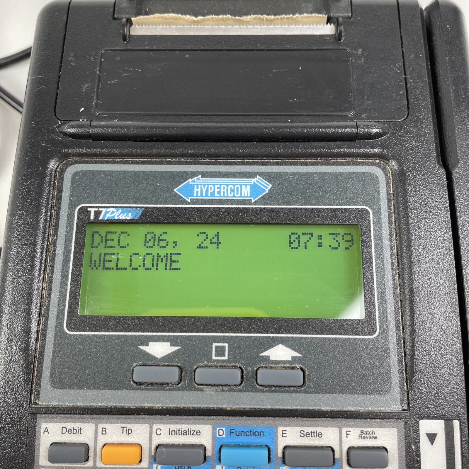 HYPERCOM T7 PLUS T7 PLUS Credit Card Terminal Reader Machine with Power Supply