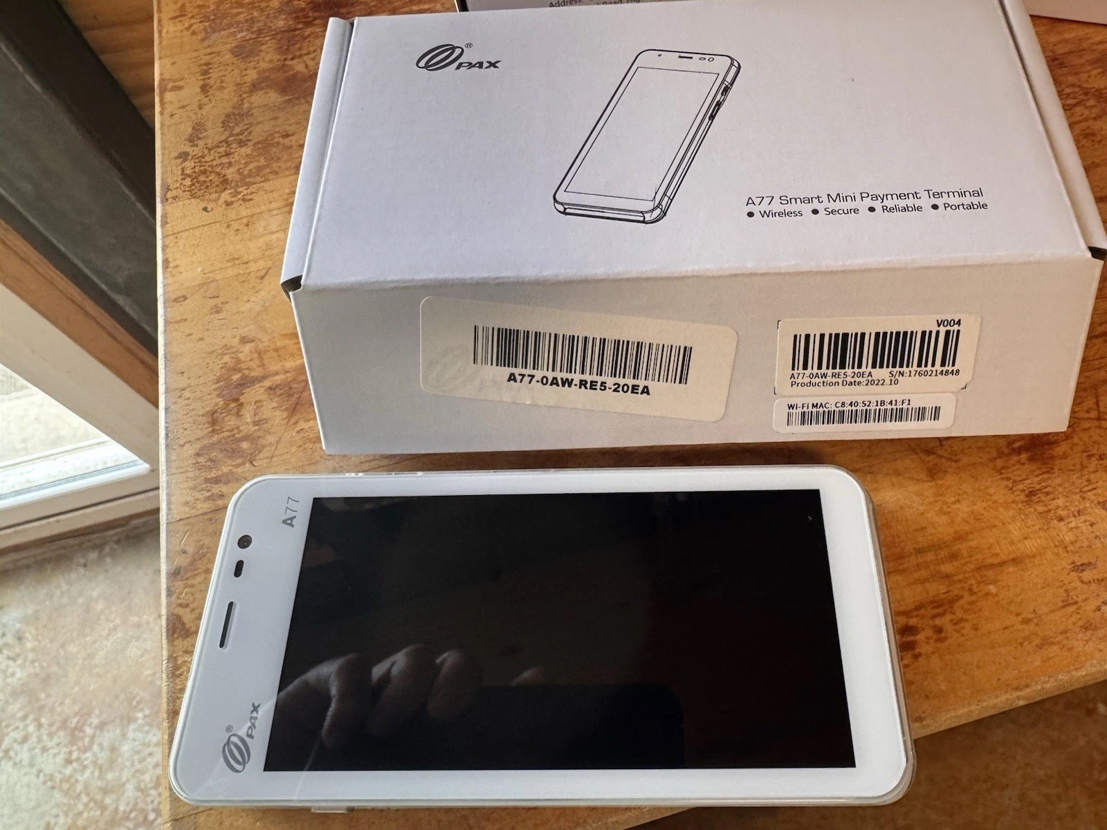 PAX A77 Wireless Smart Mini Payment Terminal POS for Android A77-0AW-RE5-20EA