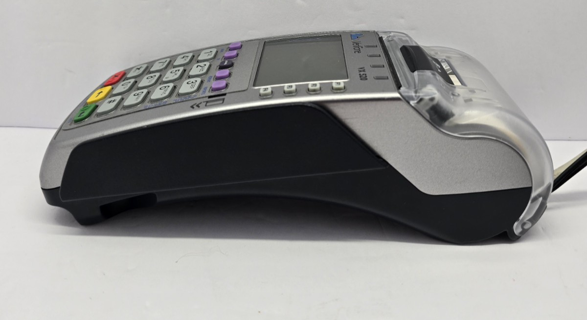 Verifone VX520 Credit Card POS Terminal DIAL/ETH/CTLS w/ Swipe Reader – Tested