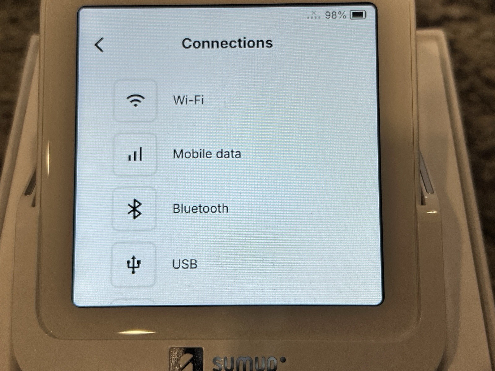 Genuine Sumup Solo Mobile Wi-Fi Smart Card Terminal Reader White Read!