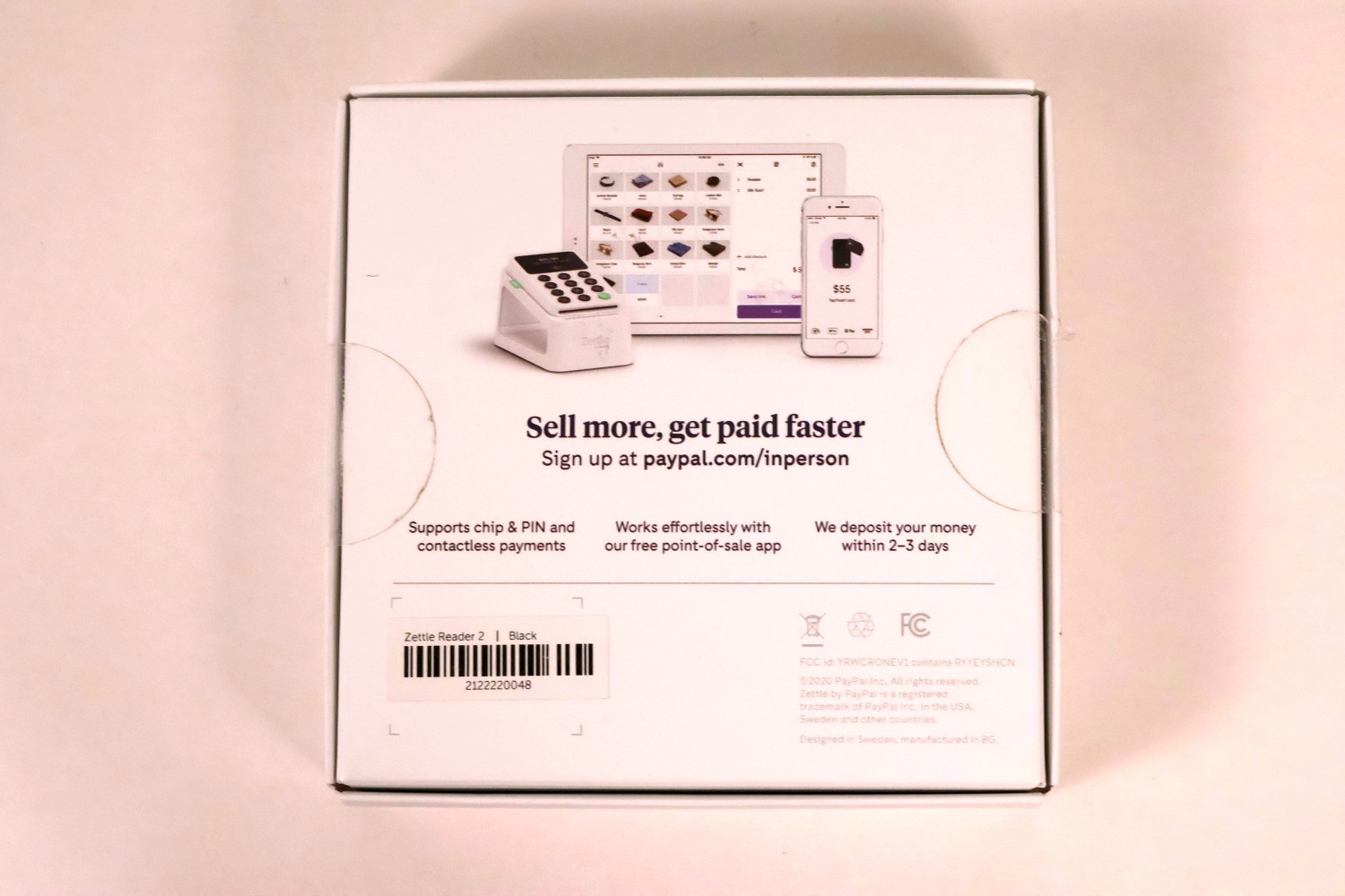 Zettle Reader 2 by PayPal Mobile Card Reader Used – Tested Good.