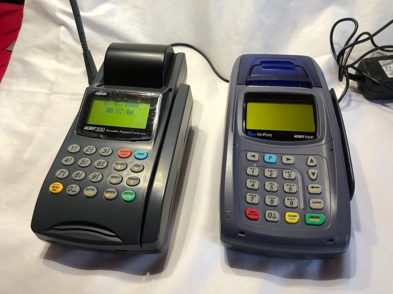 VeriFone Nurit 8400 & Lipman Nurit 3010 POS Credit Card Readers Terminal LOT