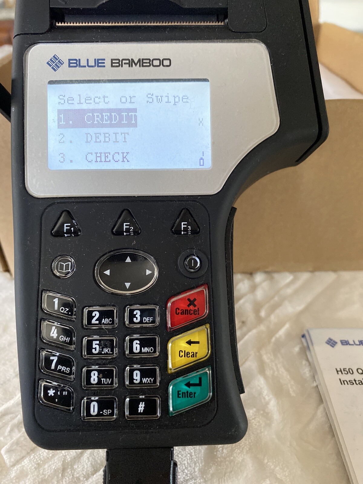 Used BLUE BAMBOO H50 WIRELESS TERMINAL