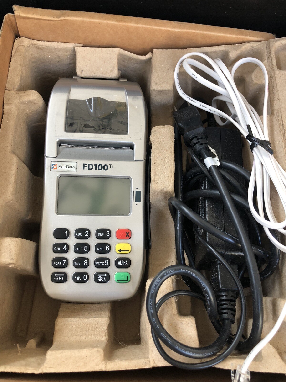 First Data FD100Ti Credit Card Terminal In Open Box