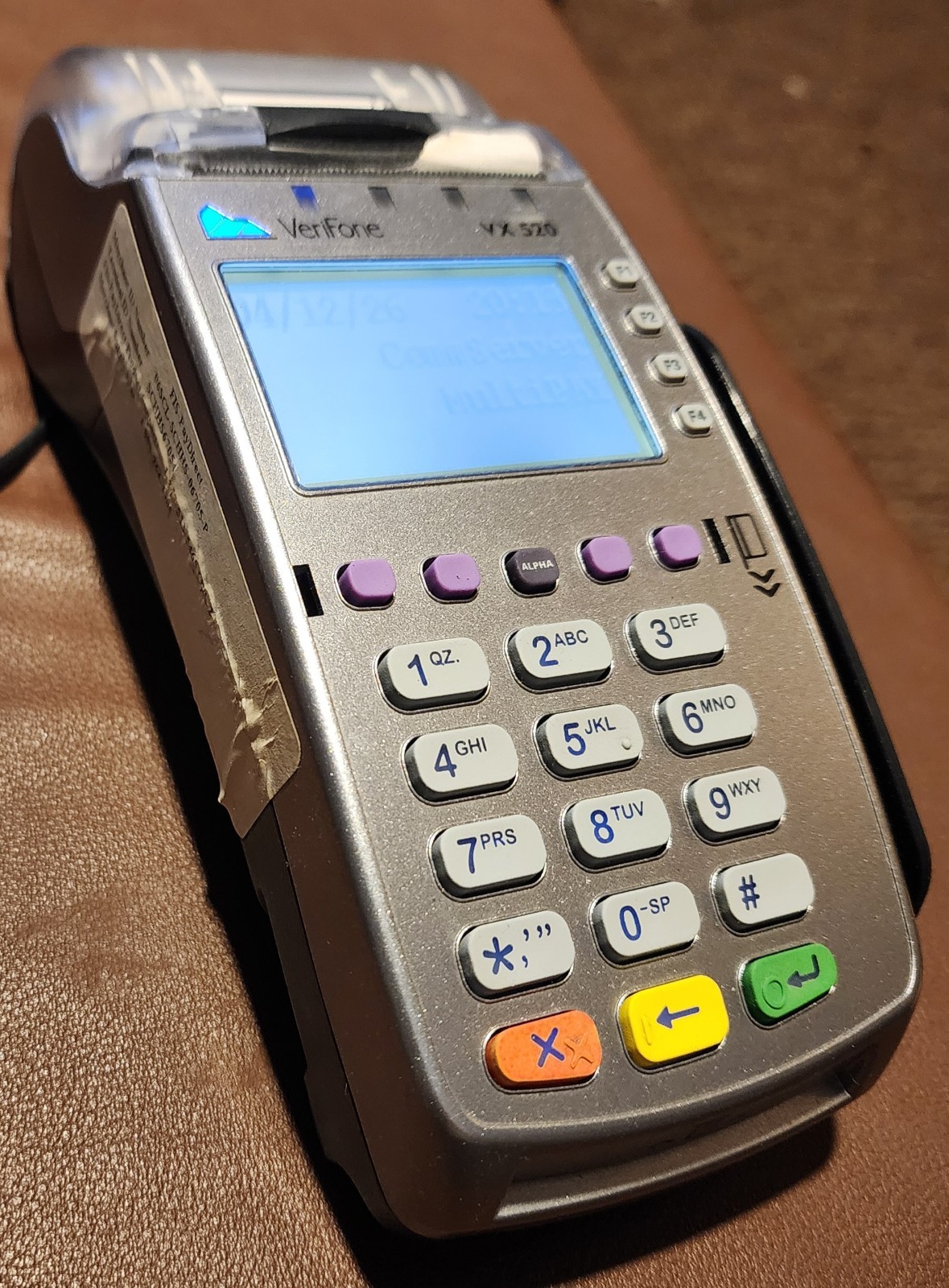 Lot of 2 Verifone VX520 VX 520 Credit Card Machine Terminal Reader