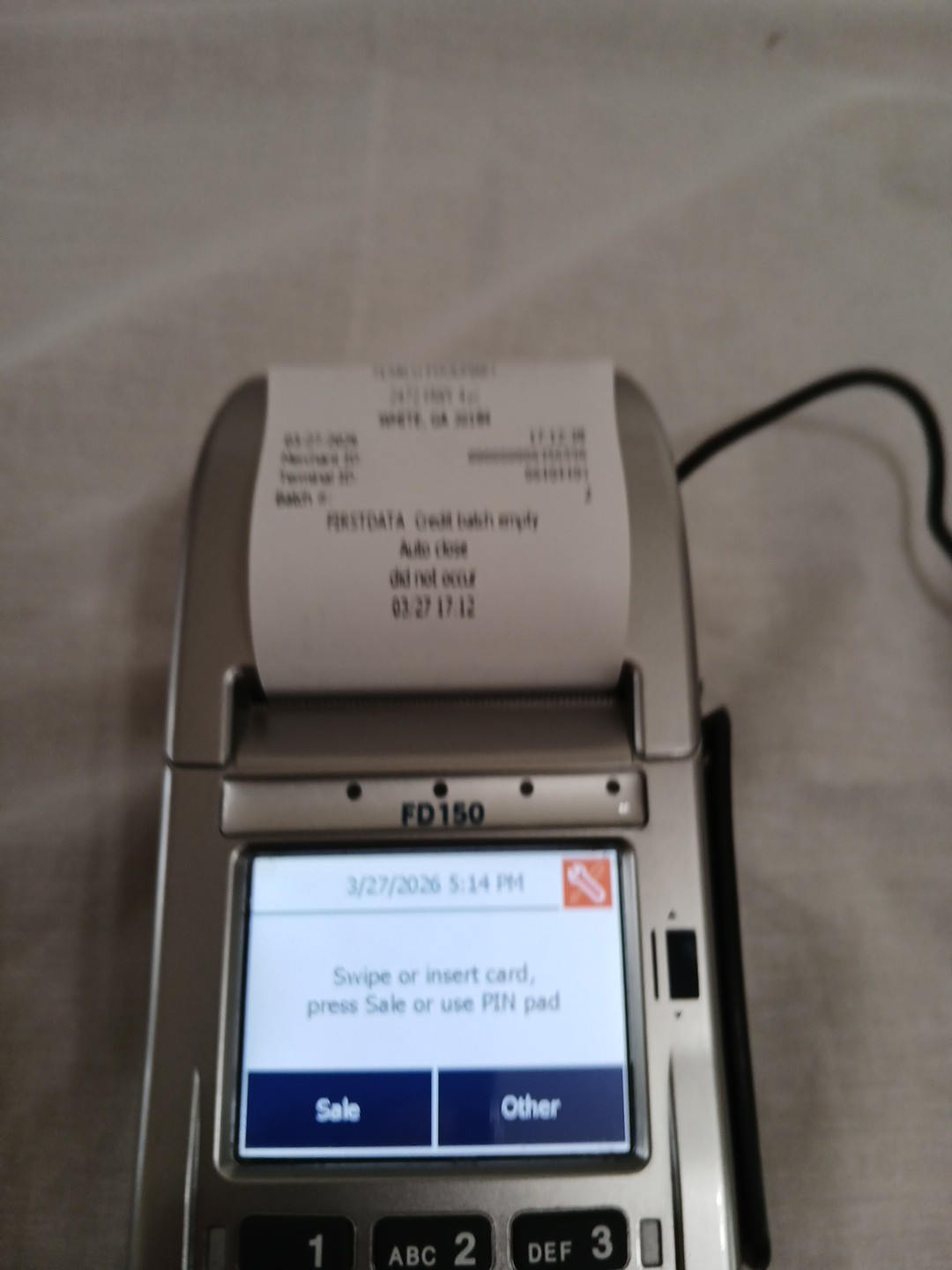 First Data FD150 EMV Contactless Credit Card Machine Terminal POS