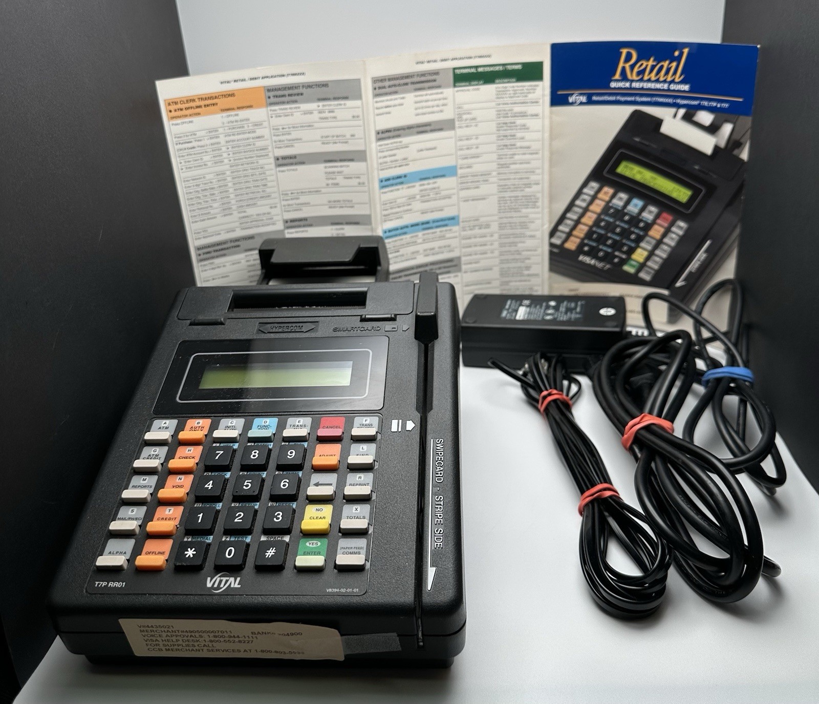HYPERCOM T7Plus Information and Transaction Platform. Credit Card Terminal POS