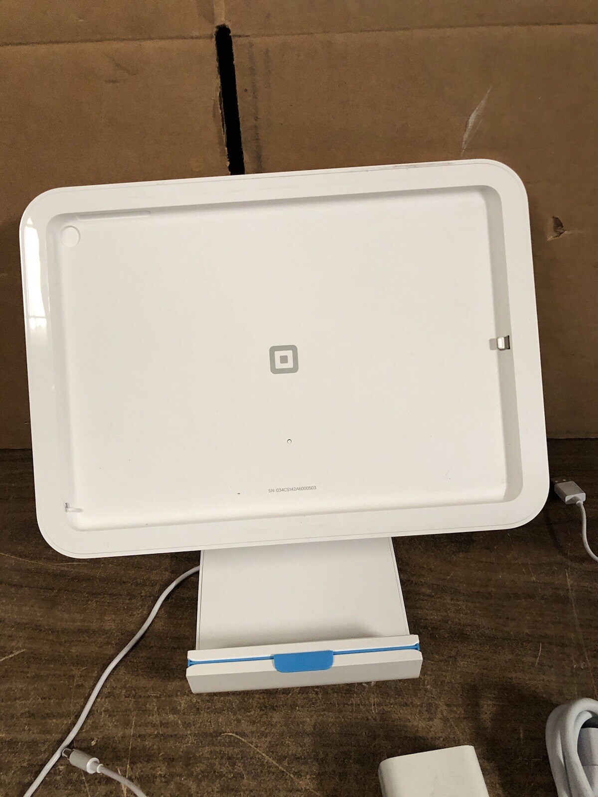 Genuine Square SPF1-01 POS Terminal Stand iPad 10.2. Power adapter Card Reader