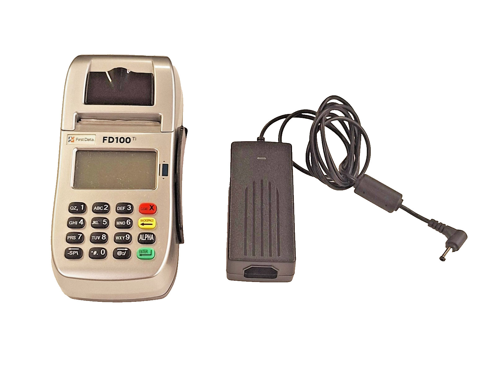First Data FD100 TI Credit Card Reader POS Receipt Terminal