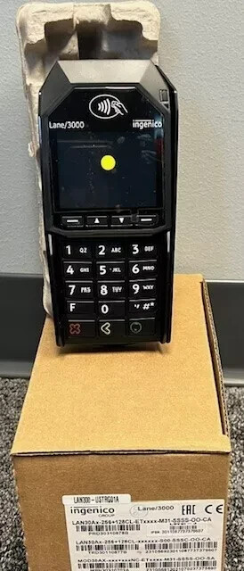 Ingenico Lane 3000 CL/Eth USB Pin-Pad Credit Card Machine NO CHARGER