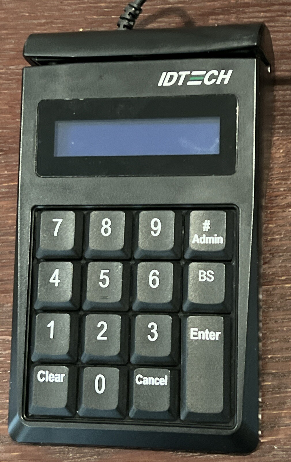 ID Tech IDKE-534833BE SecureKey Credit Card Reader/Swiper Black Keypad USB
