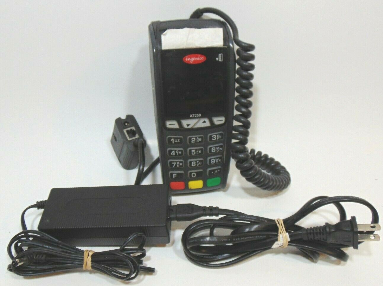 Credit Card Processing Terminal Ingenico Printer ICT250 Chip Reader Machine Cord