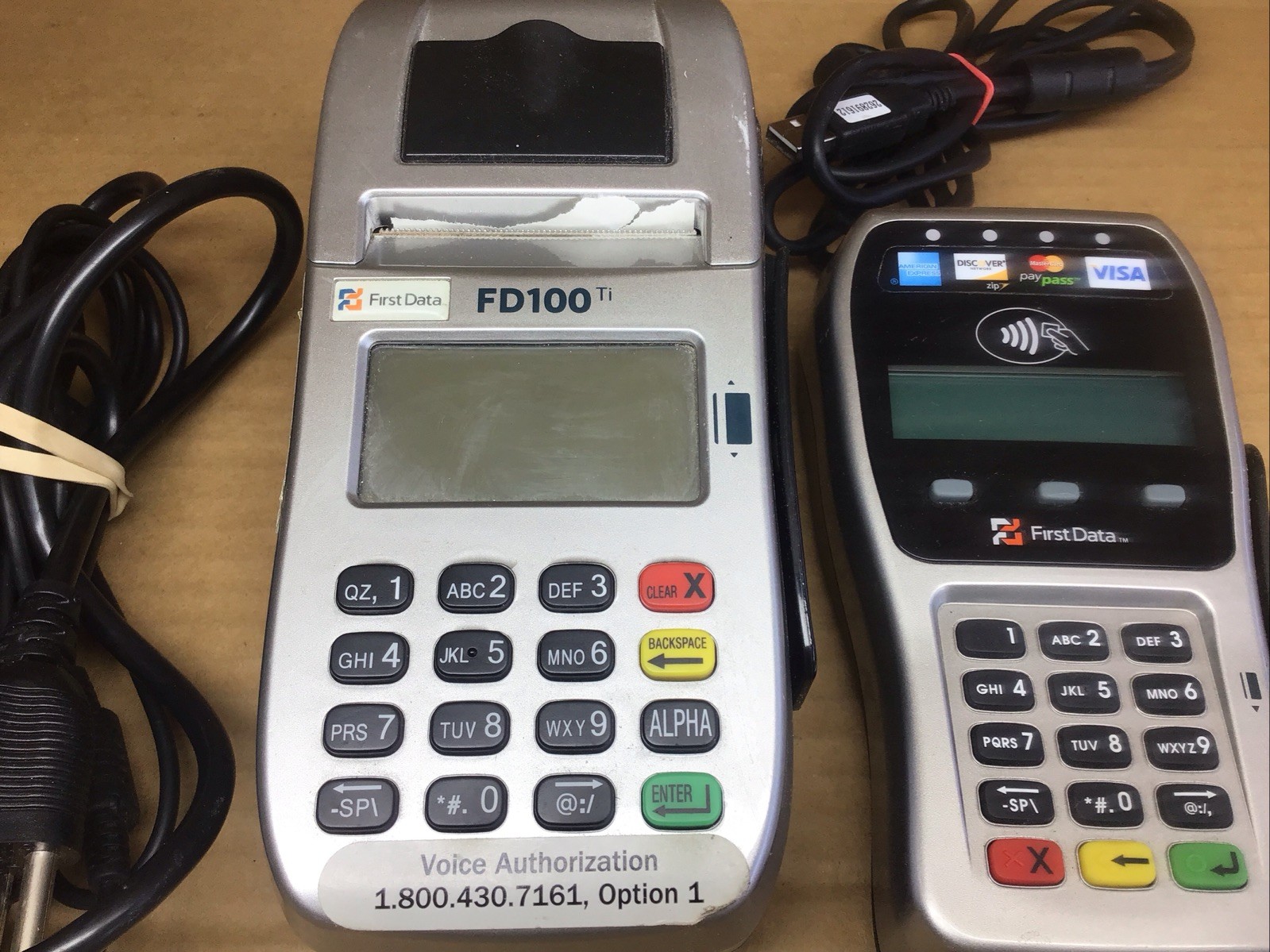 First Data FD100 Ti Credit Card Terminal with FD35 Pin Pad