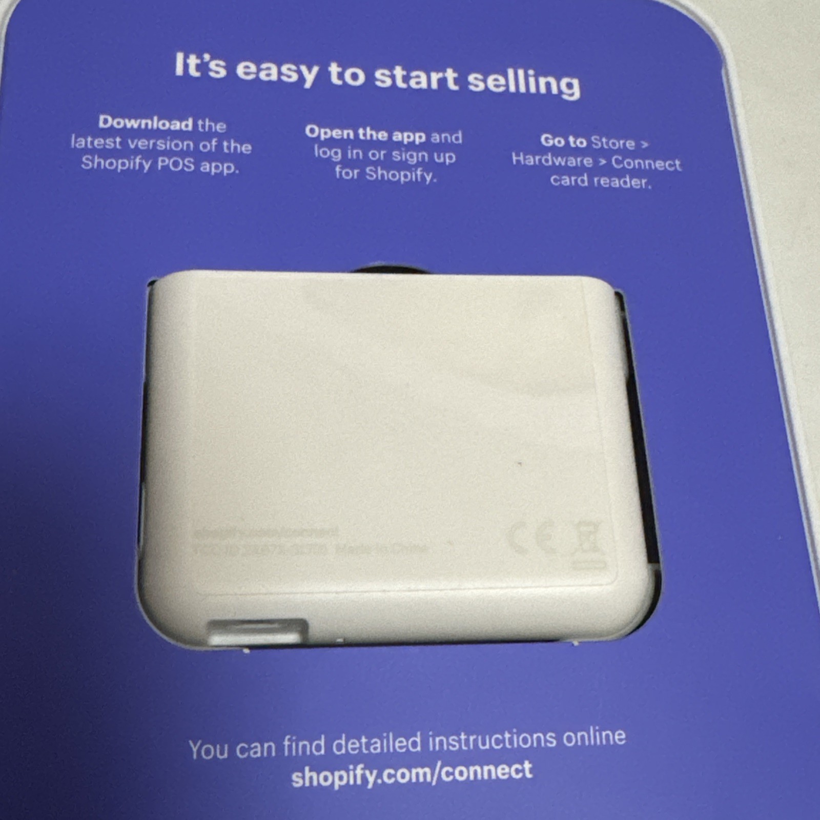 Shopify Chip & Swipe Reader – White (8541732075)