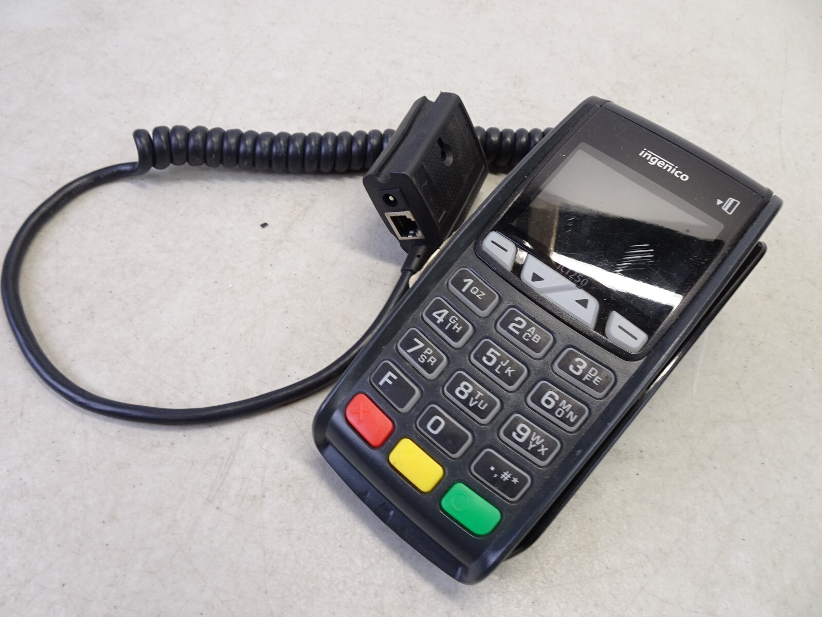 Ingenico Credit Card Machine iCT250 Payment Processing Terminal NO POWER ADAPTER