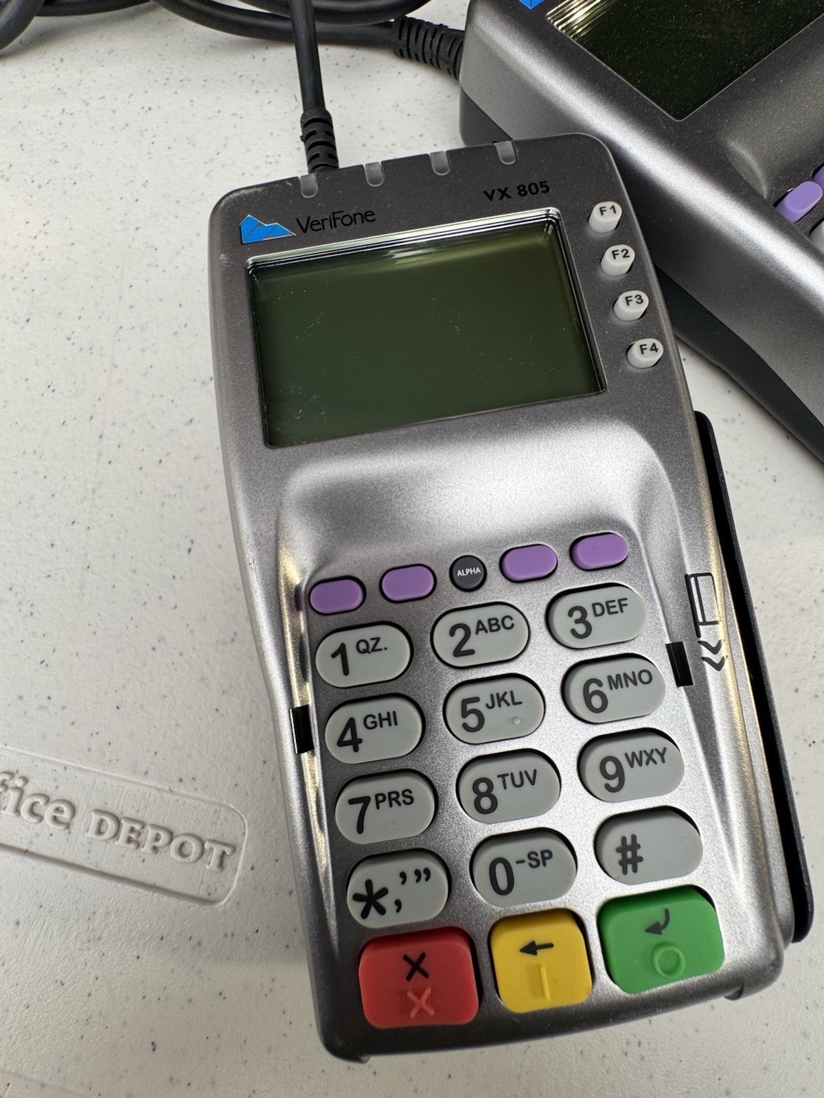 Lot of 2 Verifone VX 805 CTLS Credit Card Reader Slide & Chip Reader